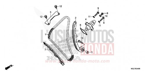 CHAINE A CAMES/TENDEUR CB500XAF de 2015